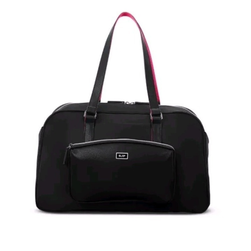 Sarah Jessica Parker Convertible Weekender - New - Black & Pink